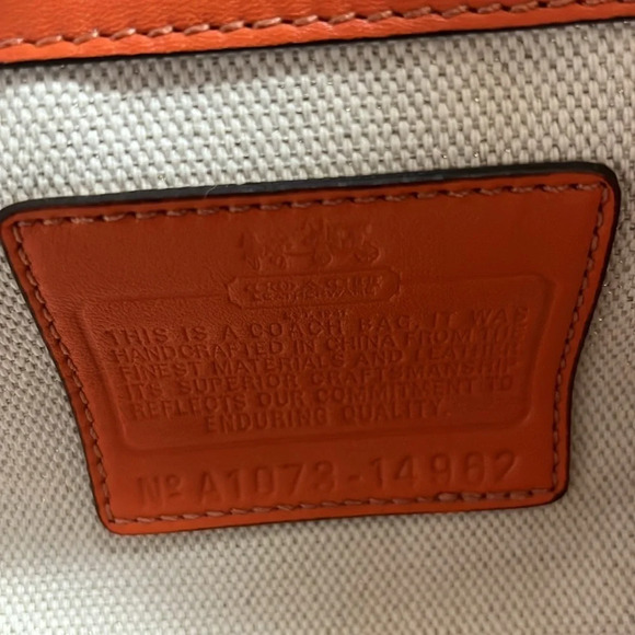 RARE: Coach-Pierre Le Tan Collab Beach Umbrella Canvas Tote with card holder. - Picture 6 of 16